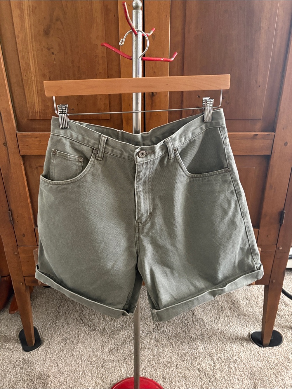 VINTAGE Nevada Jeanswear Green Bermuda Denim Shorts